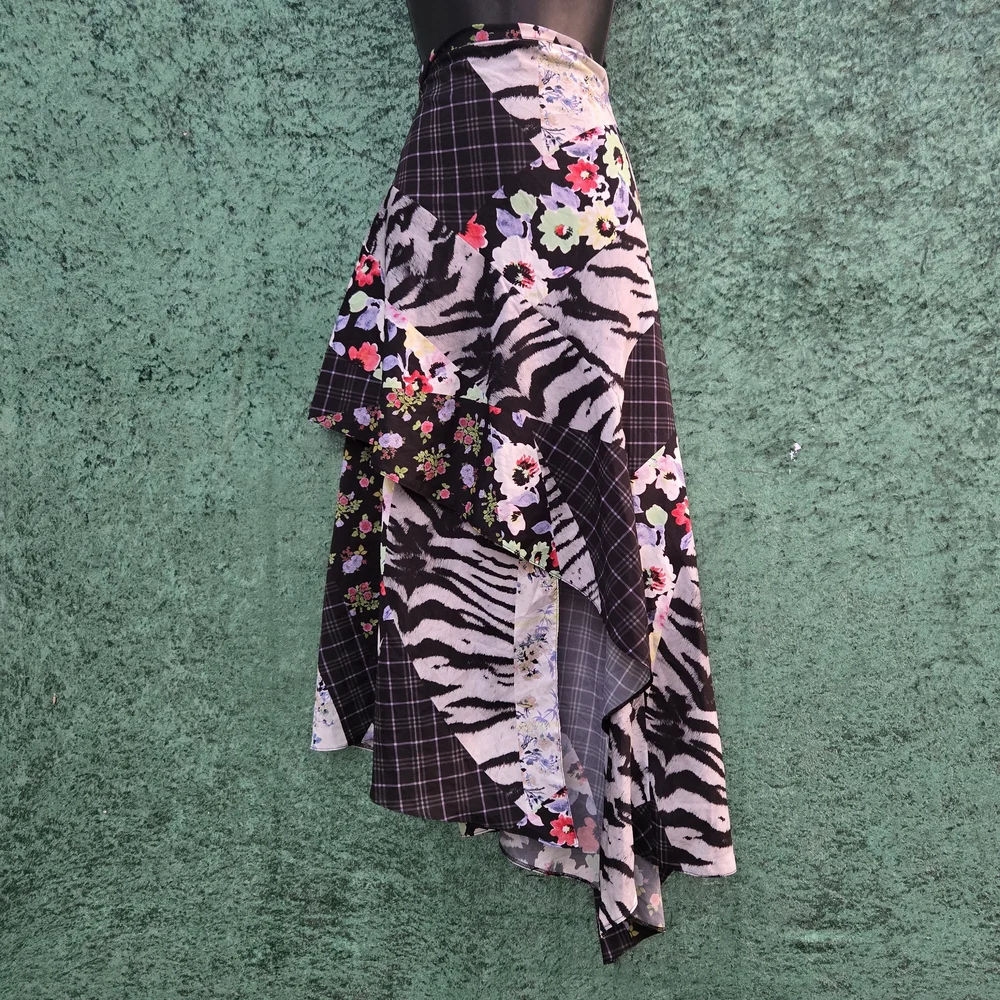 ASOS‎ Desing  Multicolor Asymmetrical Skirt